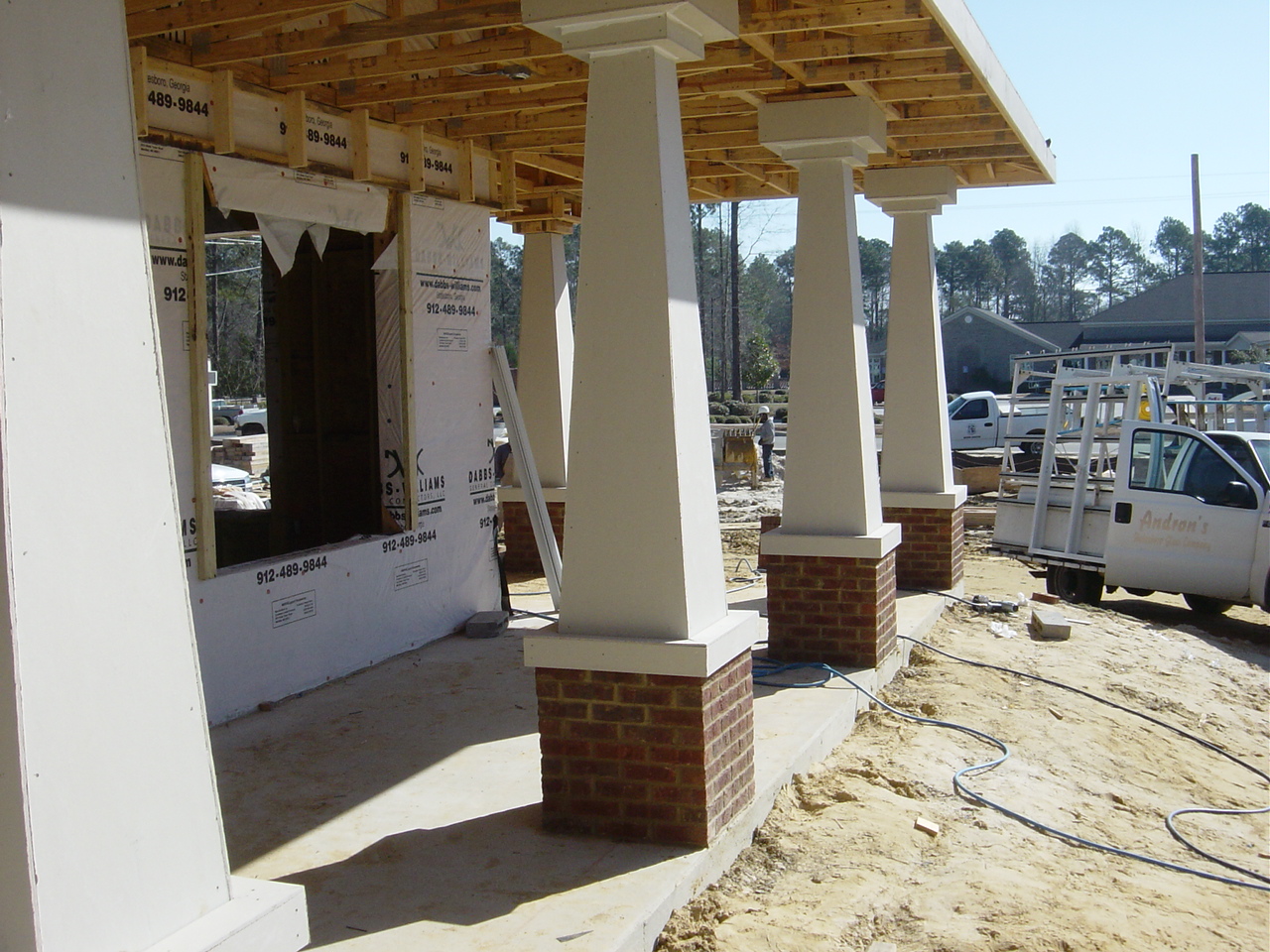 Statesboro Animal Hospital Column Construction